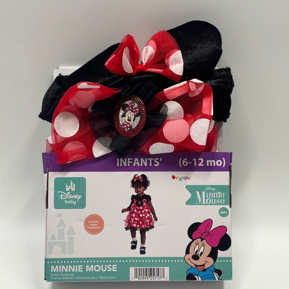 NWT Disguise Disney Minnie Mouse Infant 6-12 Month Halloween Costume